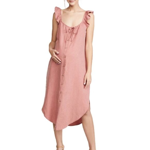 Hatch The Jenna Dress In Canyon Rose Maternity Size XS - Picture 1 of 9